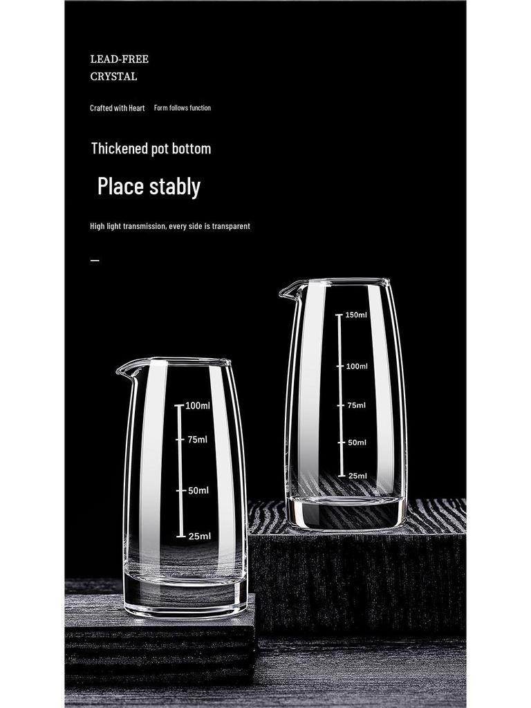 Kristall Baijiu Karaffe Set mit kleinen Luxus-Weingläsern