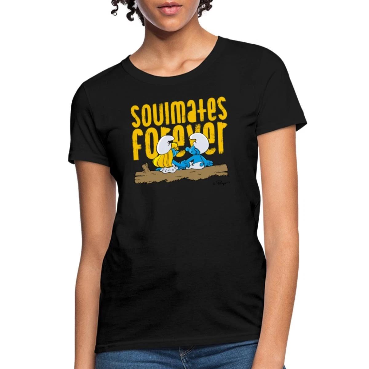 The Smurfs Love Soulmate Forever Women s T-Shirt L