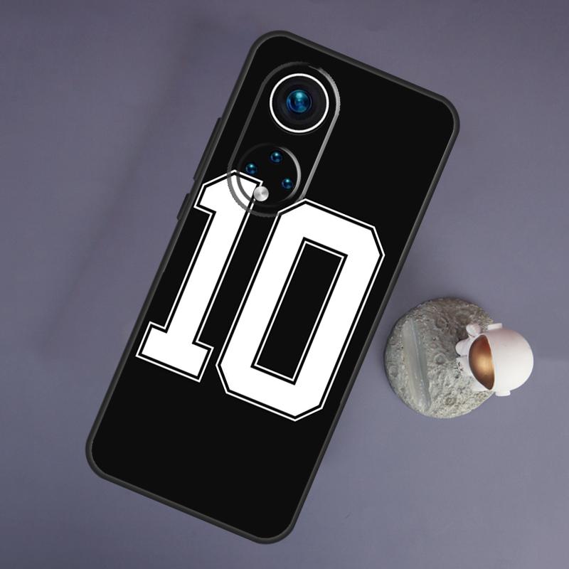 Numărul de fotbal 10 pentru Huawei Honor Magic 5 Lite 70 50 X8 X9 a P20 P30 P40 P50 P60 Pro P Smart Nova 9 5T