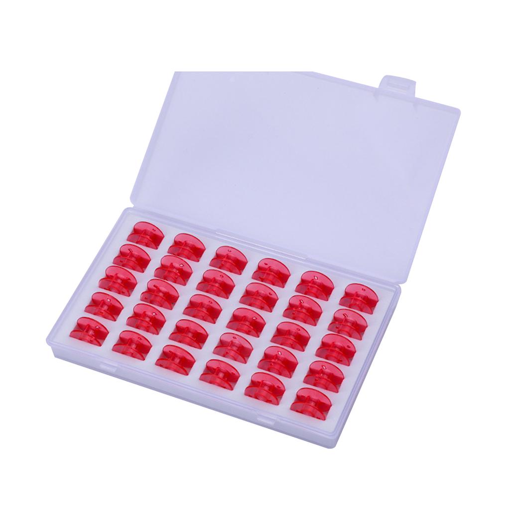 30Pcs Sewing Machine Sewing Thread Set Assorted Colors Bobbins & Sewing Thread Prewound Bobbins Thread with Storage Box