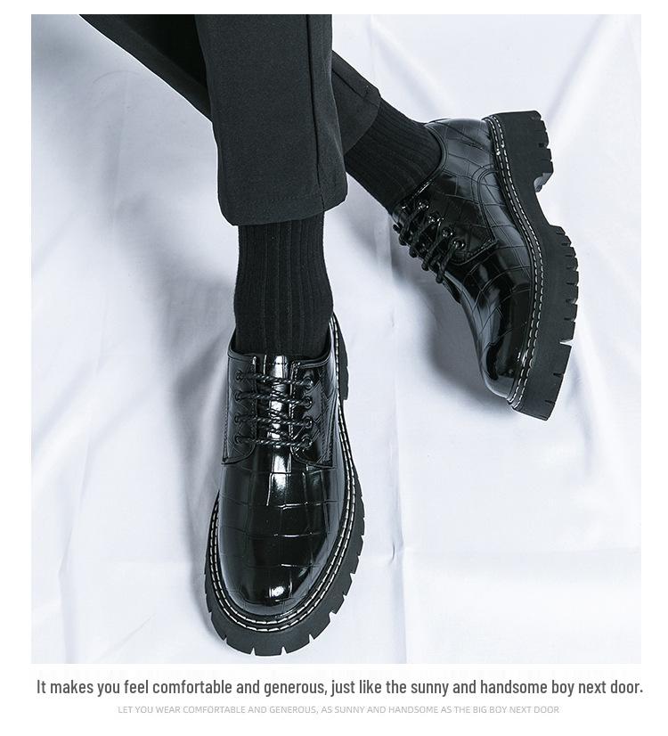 Herren Übergröße Leder Low-Tops 2024: Trendige Schuhe mit dicker Sohle und Höhenvergrößerung für Frühling & Herbst