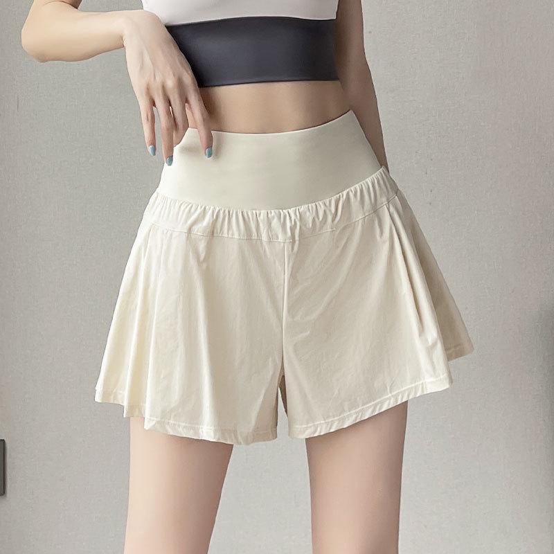 

Женский комплект для бега и йоги из ледяного шелка с быстрой сушкой 2025: Летняя спортивная одежда с шортами XL