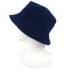 Excellent HERMES hat HERPER Tile fabric bucket hat with logo patch Navy 57 Used