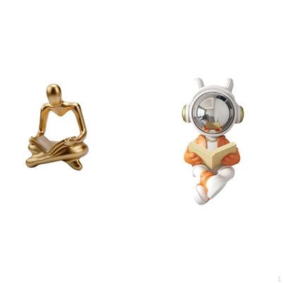 Creative Abstract Astronaut Figurine Sculpture for Living Room Fireplace Table Centerpiece