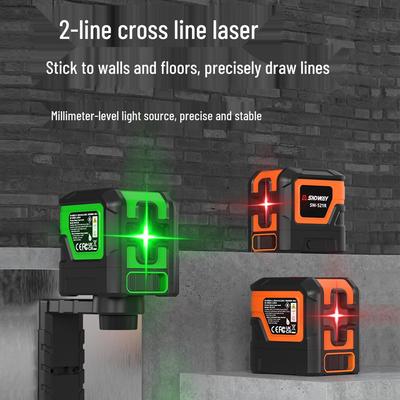 Shen Dawei Precision 2-Line Laser Level Wall & Floor Sticker with Strong Light for Outdoor Use