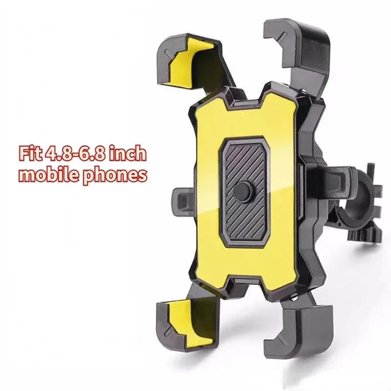 

Motorcycle Phone Mount, Bike Mobile Holder, Handlebar Rearview Mirror Clip for Bicycle Scooter, iPhone More 4.8-6.8 Cell Phones