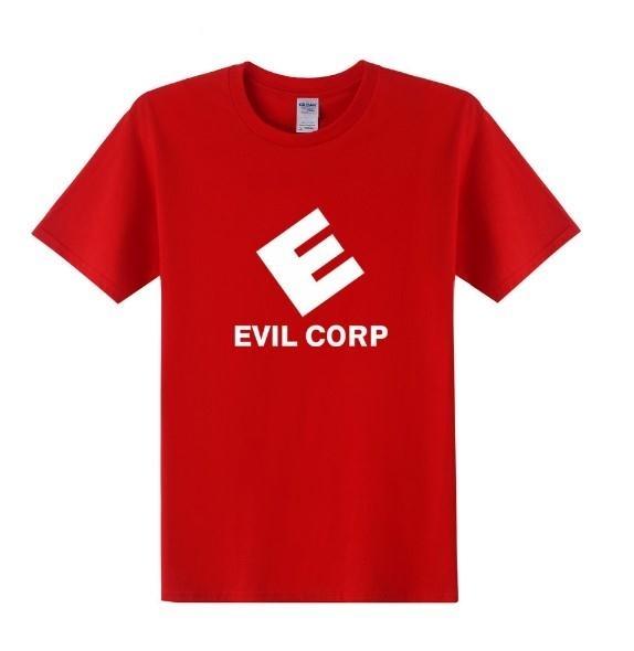 Mr Robot Evil Corp Logo T Shirts Men Tshirt Summer Short Sleeve Cotton Mr Robot T Shirt Tops Free Shipping
