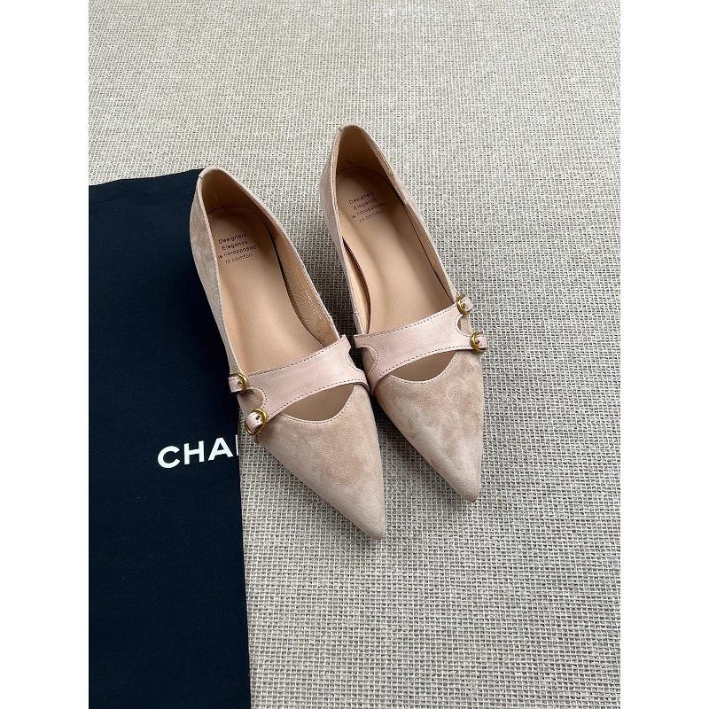 Sheepskin~ inner height increase 4cm genuine leather pointed tip temperament shallow mouth single shoes women's 2025 autumn new flip fur Mary Jane