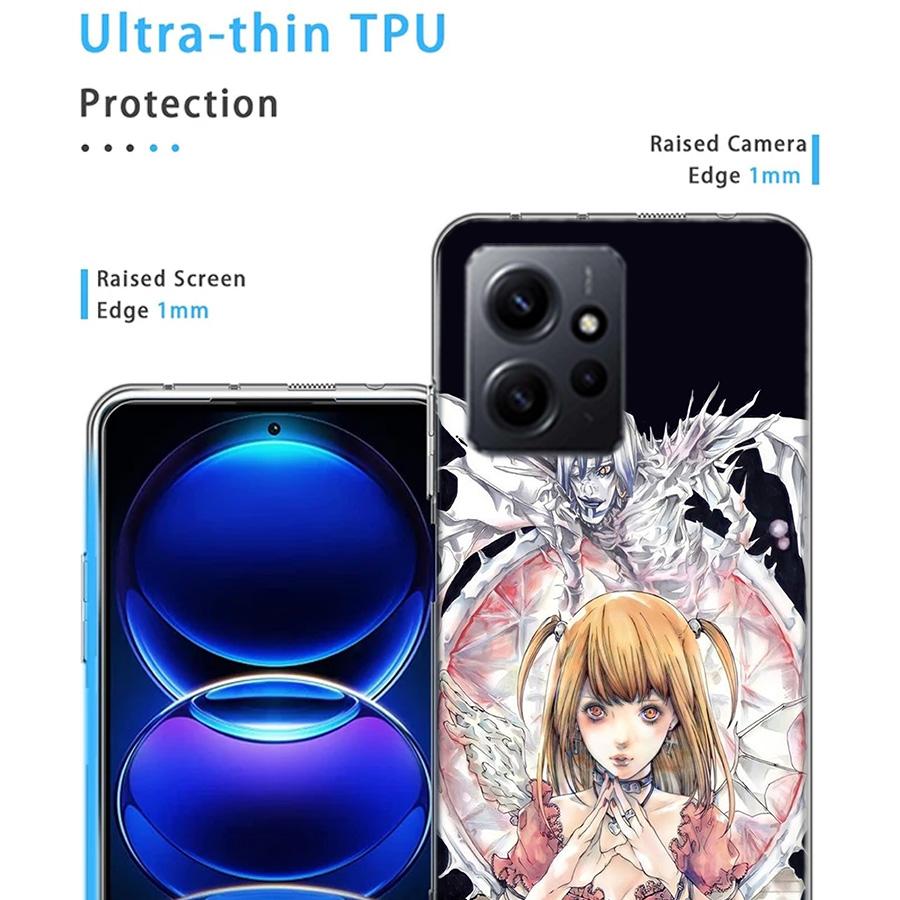 Anime Death note Amane Misa Phone Case For Redmi Note 14 15 Pro 5G 13 12 Pro Plus 11 11T 11E 11S 10 Pro 10S 9 9S Cover Cell Clea