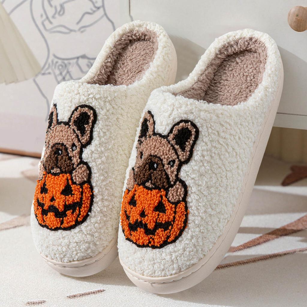 Halloween Home Slippers For Women Men Soft Plush Fuzzy Winter Holiday Slippers Slippers Comfy Hand Knit Slippers for Women