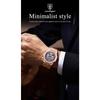 POEDAGAR Luxury Men's Watches Stainless Steel Date Chronograph Male Watch Waterproof Luminous Military Quartz Wristwatch