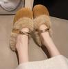 Mao Mao Boken Halbschuhe Damen Oberbekleidung 2025 neu Winter Ein-Pedal warm und bequem Lazy Bag Kopf Baumwollmopp