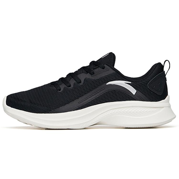 New Anta Running Collection Cushioning Lightweight Wear Resistant Slip Resistant Low Top Running Shoes Women's Black 122225570-1