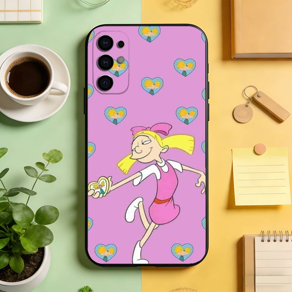 

Hey Arnold Helga Bonito Phone Case For Samsung S25,S24,S21,S22,S23,S30,Ultra,S20,Plus,Fe,Soft Silicone Black Cover Samsung S24Plus