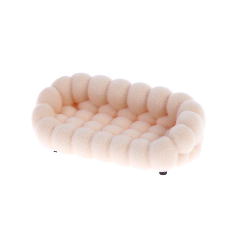 Dollhouse Simulation Cloud Sofa Model Dollhouse Living Room Furniture Decoration Dolls House Micro Scene Pretend Play Toys