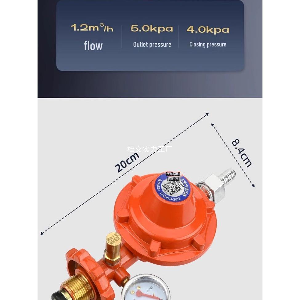 1.2 Standard LPG Pressure Reducing and Self-Locking Explosion-Proof Gas Stove Valve