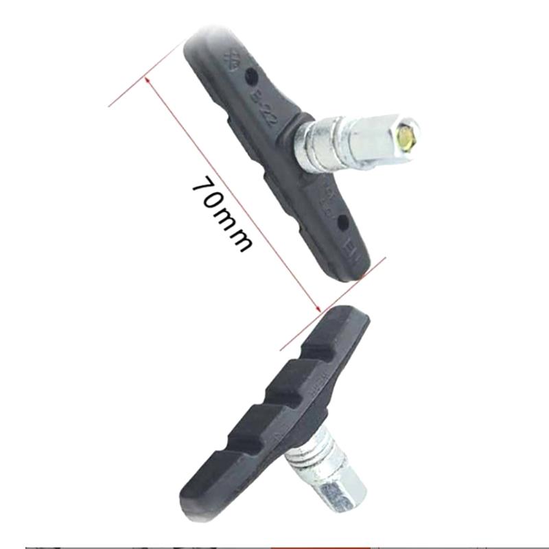 Bike Brake Blocks Rubber Cycling Part Tools Mtb Mountain Road Bicycle Lightweight V-Brake Shoes Pads Bicycle Accessories