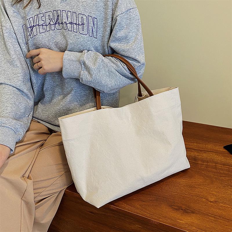 2024 Trendy Women's Canvas Crossbody Tote Bag