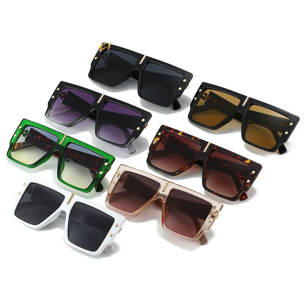 Big Frame Vintage Sunglasses Men Women Retro Black Oversized Square Sun Glasses Brand Goggle for Male Female