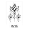 Skull Geisha Sweatproof Tattoo Sticker - Women's Small Full Arm Design