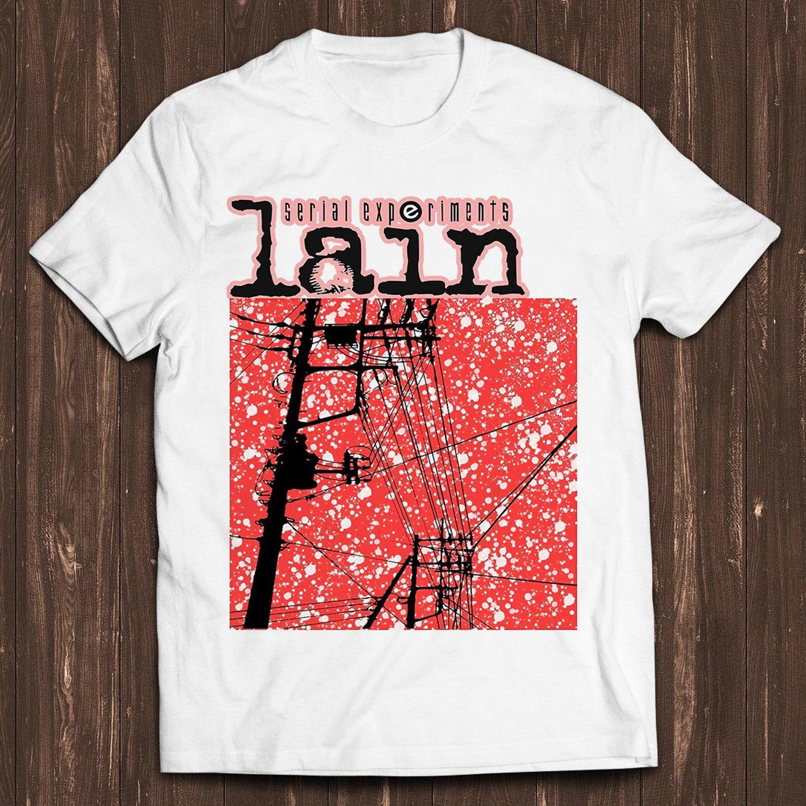 Serial Experiments Lain Computer Japanese Manga Anime Meme Gift Funny Unisex Gamer Cult Movie Music T Shirt C880 3XL