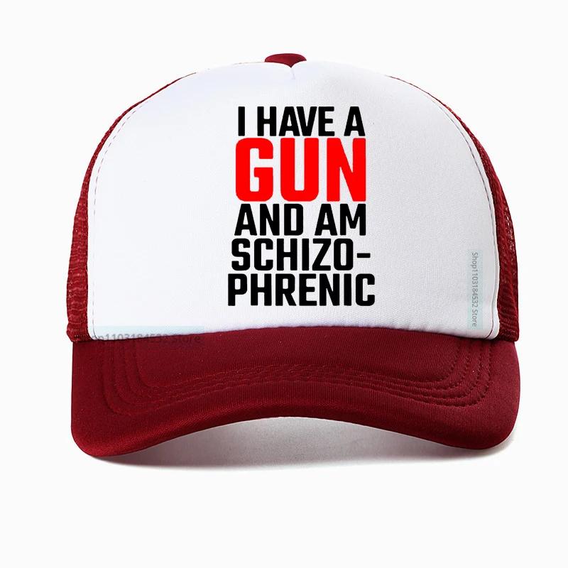 I Have A Gun and Am Schizophrenic Baseball Cap high quality Comfortable Adjustable Snapback hats Casquette