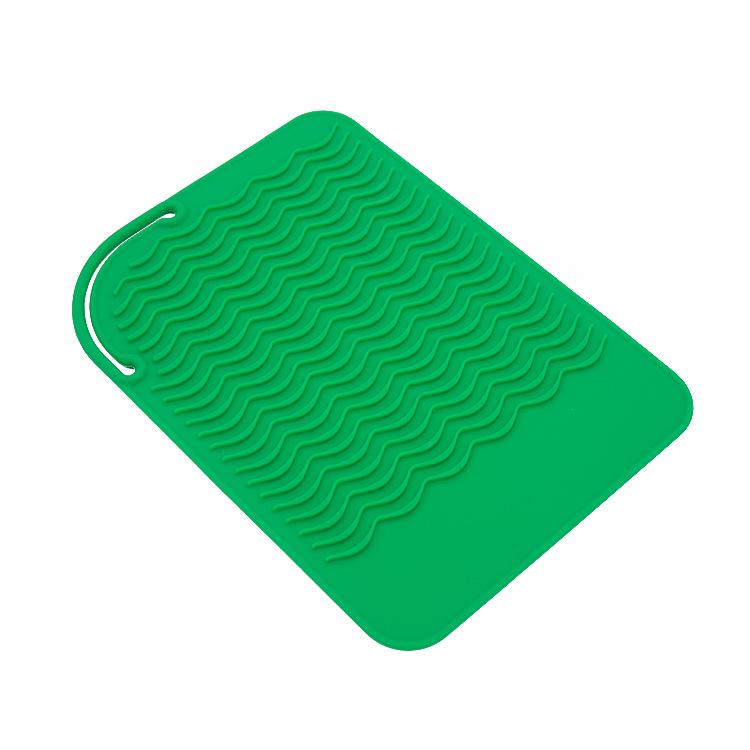 Silikonowa podkładka żaroodporna na prostownice i lokówki - Antypoślizgowa, termoizolacyjna, przenośne narzędzie do przechowywania