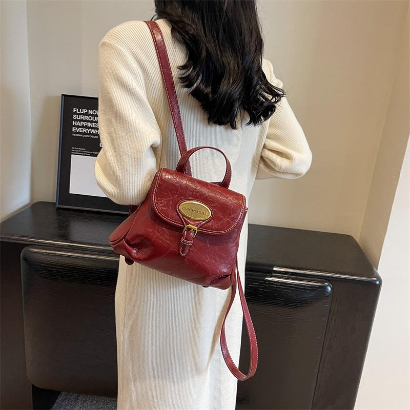 2025 autumn new thousand bird grid backpack niche design portable backpack travel bag premium texture bag women