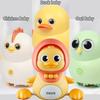 Baby Music Toy Duck Baby Belly Time Toys 12 Months Newborn Development Crawling Toy Glowing Walking Singing Toys 3-4 Years Old