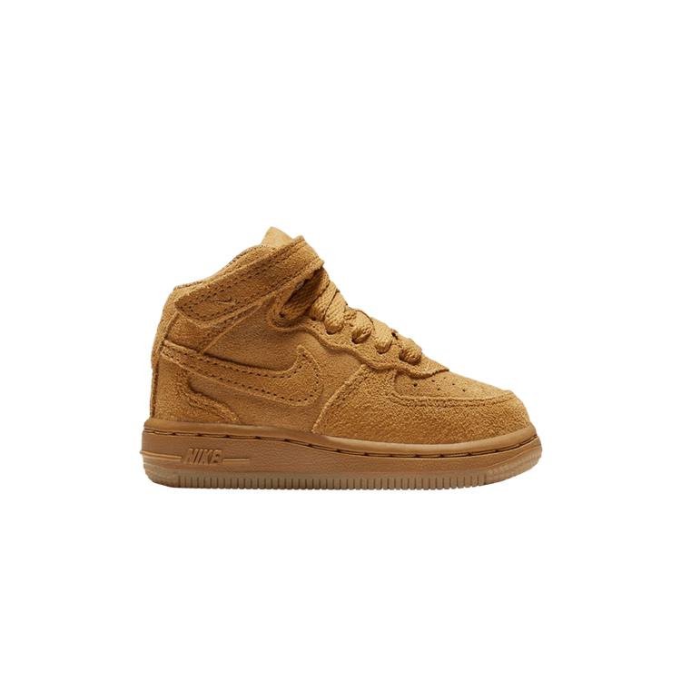 

Nike Force 1 Mid LV8 TD Wheat Baby Sneakers Brown Gum-Light-Brown 859338-701 21