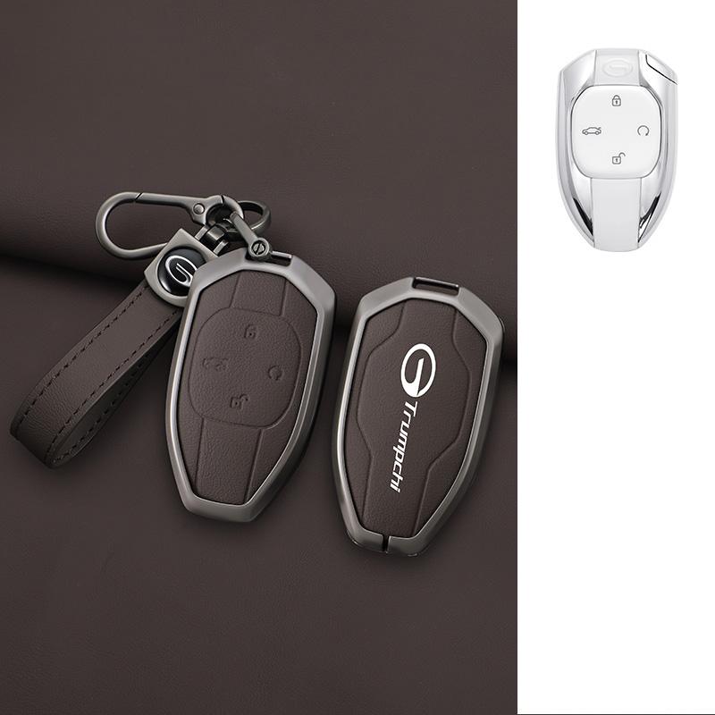 Interior Mouldings Car Zinc Alloy Leather Key Cover Case For GAC New Energy Trumpchi 2021 Empow J11 J12 J13 J14 J15 J16 GS8 Keyc