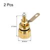 uxcell Speaker Terminal Binding Gold 4mm Banana Plug Socket Connectors Black 1 Posts, Plated, (1 + Red)