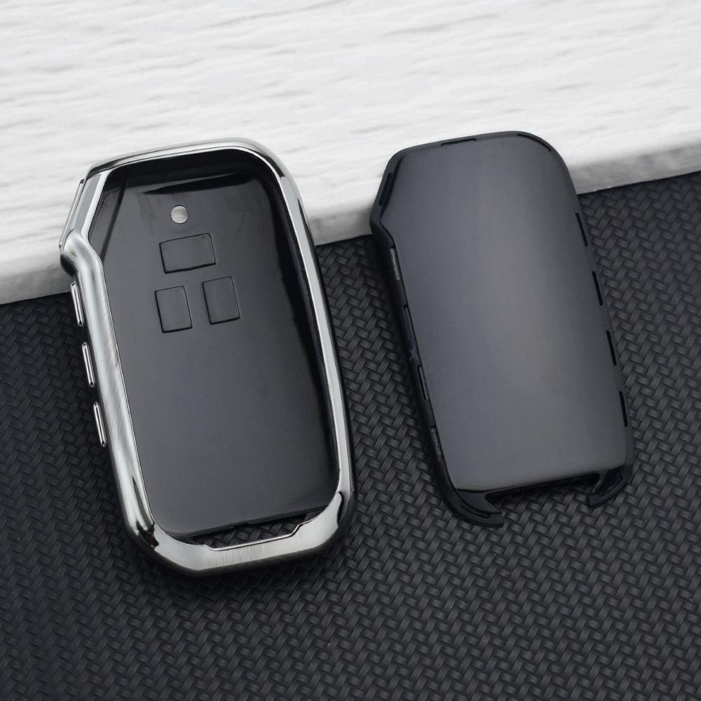 7 Buttons TPU Car Key Fob Case Cover Shell for Kia K5 Sportage R Sorento Carnival Cerato Stinger Fourth Generation Key Chain Set