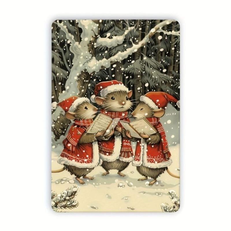 Vintage Merry Christmas Metal Sign, Retro Holiday Wall Decor 20x30cm