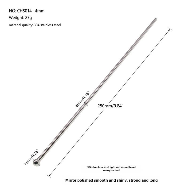 Extra langer Harnröhrenstab aus Edelstahl für Dehnung und Orgasmus 