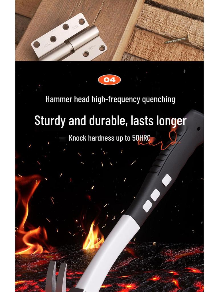 Multi-Function Mini Claw Hammer for Woodworking and Household Use