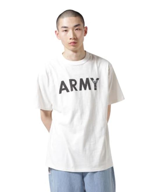 

AVIREX ARMY TRAINING T-SHIRT Men s 2XL 033 off white 783-3134098