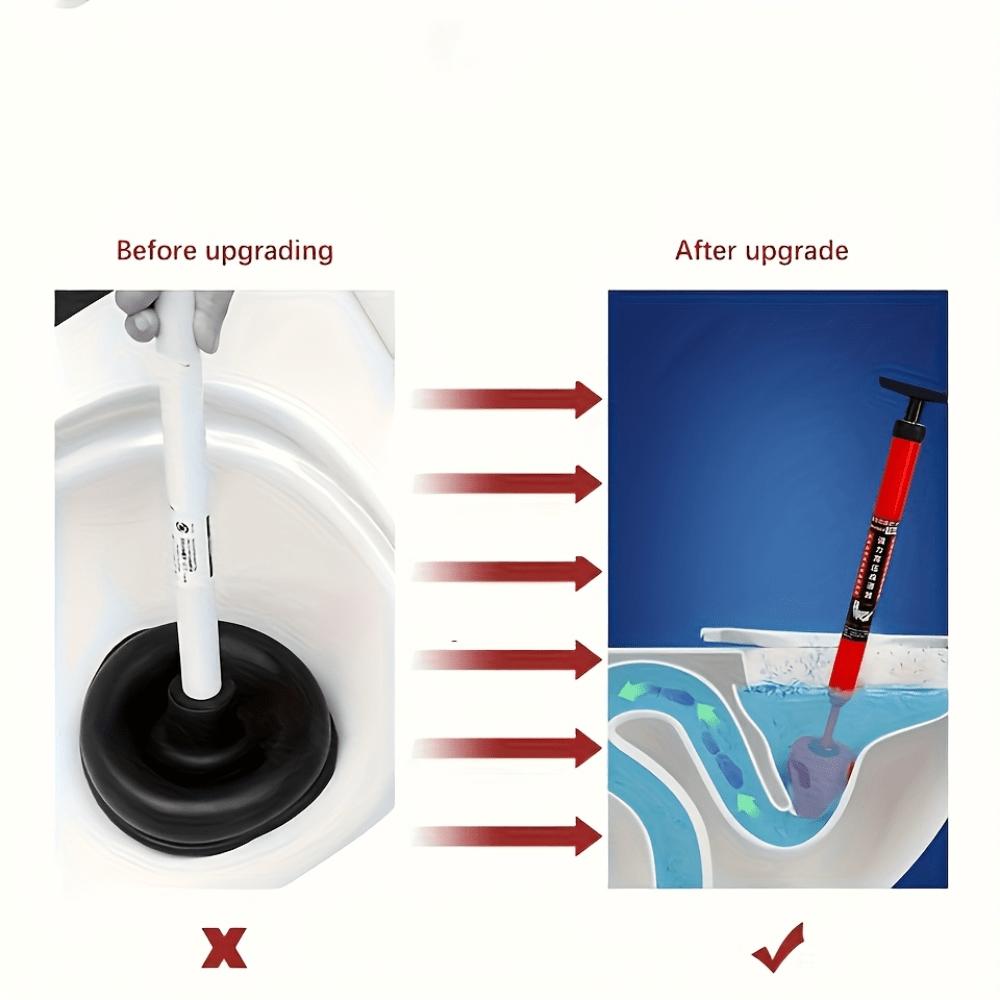 High-Pressure Toilet Plunger - Air Pressure Tool for Unclogging Toilets, Sinks, and Showers, Bathroom Maintenance, Shower Drain Maintenance