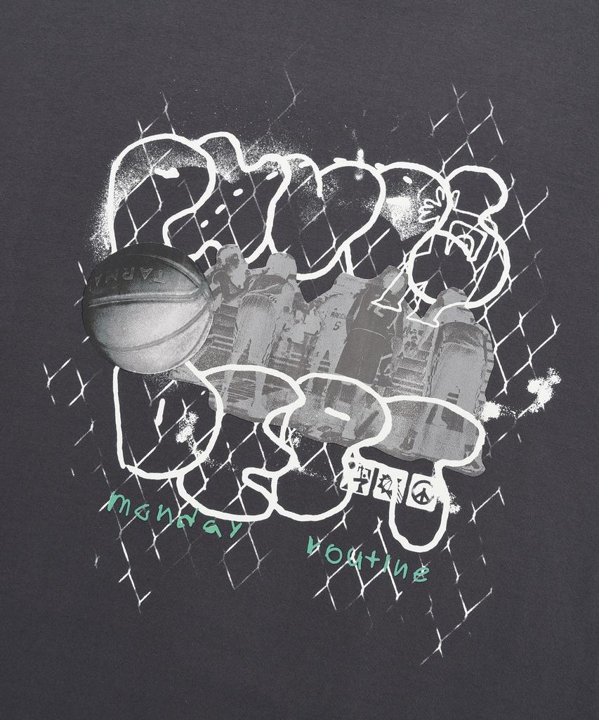 PHYSICAL DEPARTMENT College Basketball Layered Long Sleeve_Charcoal