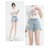 Neuer Chinesischer Stil Nationaler Stil Denim Shorts Damen Sommer Mode Personalisierte Stickerei Nationale Mode A-Linie Hotpants