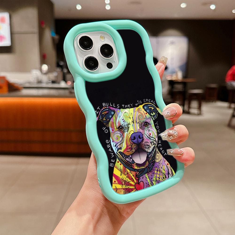 Ae76 Dog Color Doodle Design Art Protective Phone Cases for Samsung S24 Plus S23 Ultra A14 A55 A06 Honor X9b Motorola OnePlus Big Wave TPU Back Cover