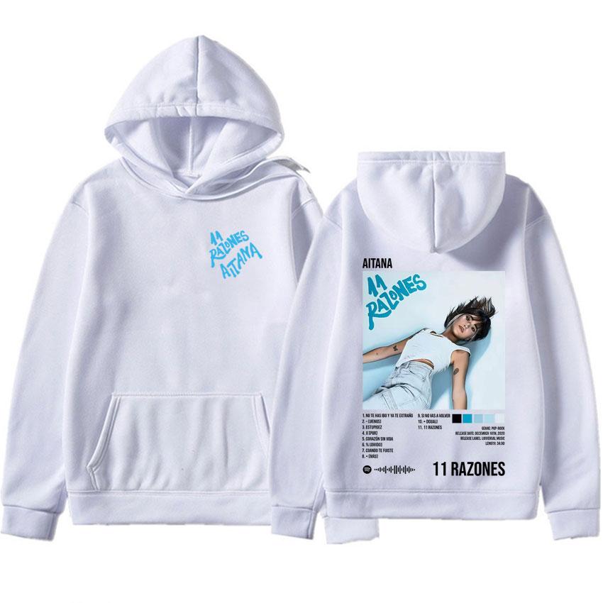 Trendig Aitana Ocana Harajuku Huvtröja Unisex Herr Gotiska Kläder Långa Ärmar Överdimensionerad Streetwear Tröjor