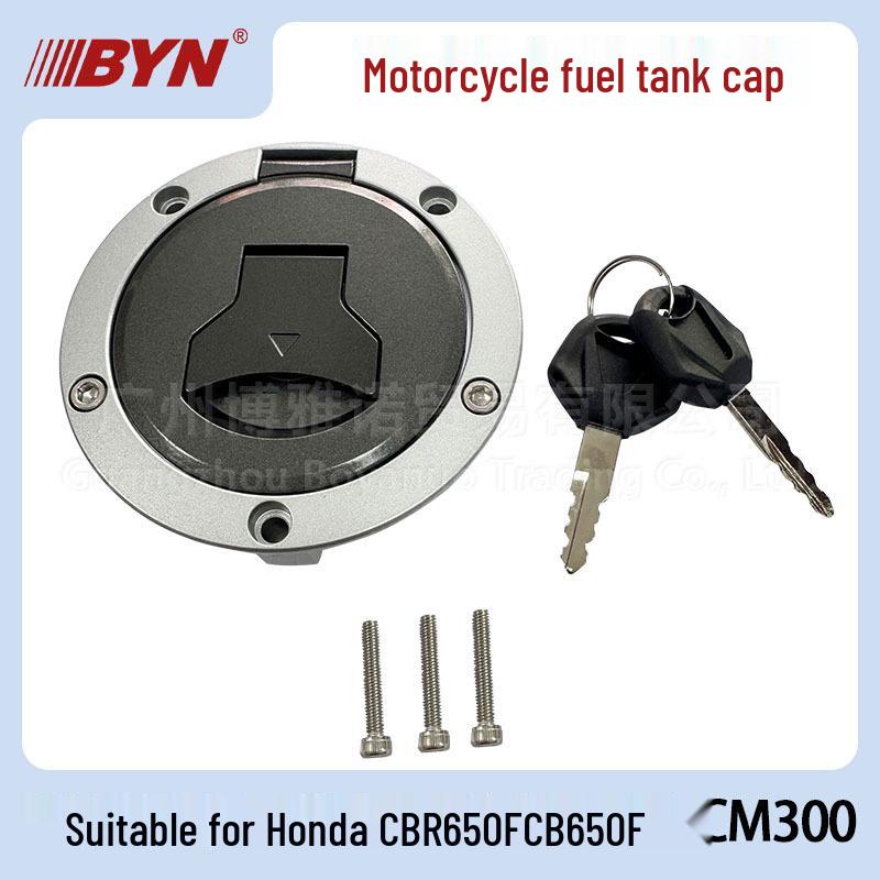 Compatible Fuel Tank Cap & Lock for Honda CBR650F, CB650F, CM300, MS125, Monkey II