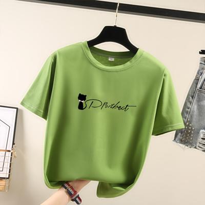 Kawaii Clothes Moteriški negabaritiniai medvilniniai marškinėliai Vasariniai nauji marginti marškinėliai Minkštas moteriškas megztinis viršus