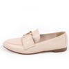 LOUIS VUITTON LV Mare Loafers LV initials beige Smooth Rubbed Women 37 1ACG21 Used