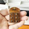 1:12 Scale Dollhouse Miniature Model Toy Walnut-Colored Vintage Kitchen Spice Rack