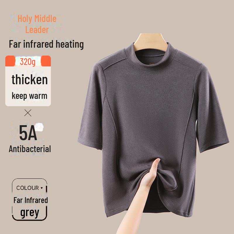 

Женский термобелье из немецкого бархата с короткими рукавами, футболка со средними рукавами, плотный осенний базовый слой Medium