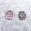 Audiobook Society Enamel Pins Audio Book Girlie Brooches Lapel Badges Headphone Reader Bookish Jewelry Gift for Friends
