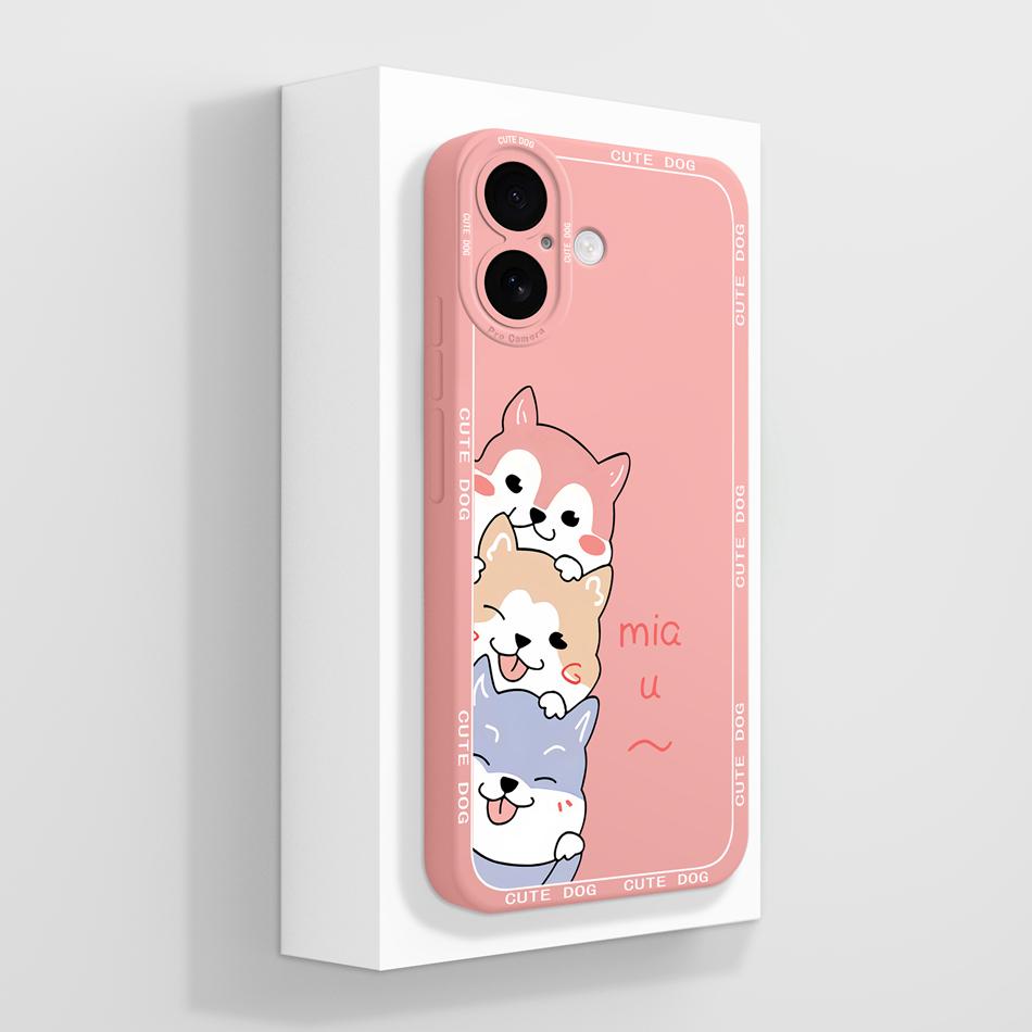 Cute Panda Case For iPhone 17 Pro Max / iPhone Air High Quality Back Cover Liquid Silicone Anti Drop Soft Bumper For iPhone17