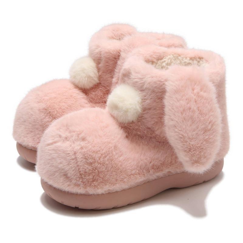 Furry Boots, Women's Shoes, Warm Outerwear, Cute Short Cotton Boots, Soft and Adorable Snow Boots Devotion
